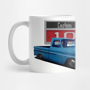 1966 Slammed Blue Chevy C10 Truck Mug